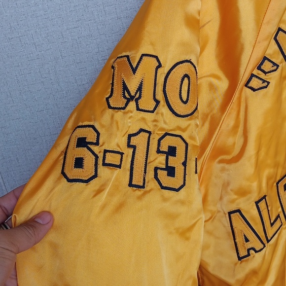 Vintage Alpha Old Gold Bomber Jacket Chicago knitting mills - Picture 9 of 11